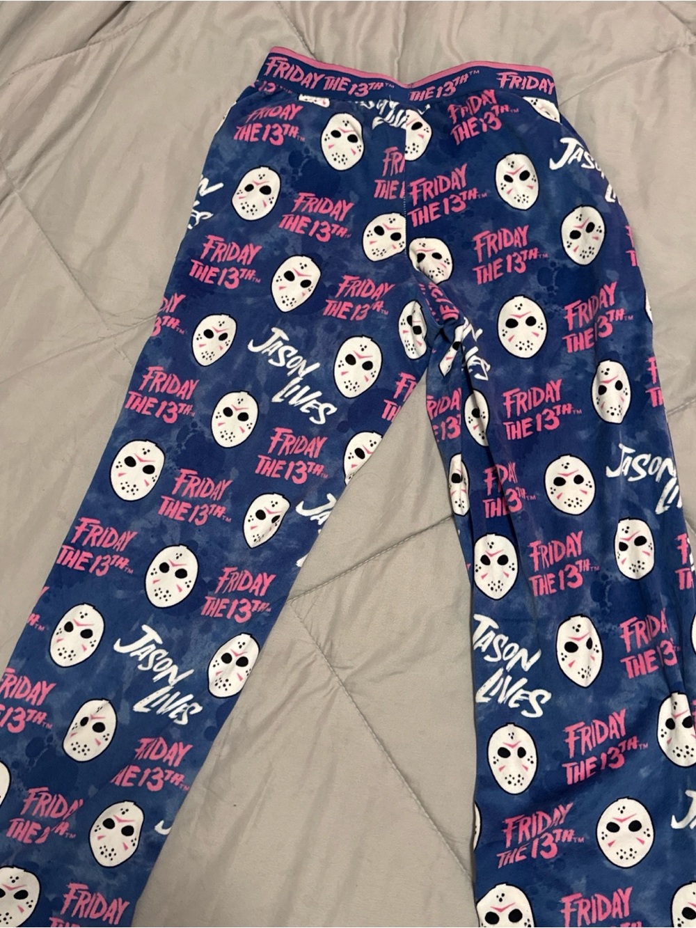 Friday the 13th Jason Lives Womens Blue Pajama Pants